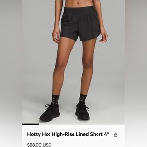Black lululemon shorts